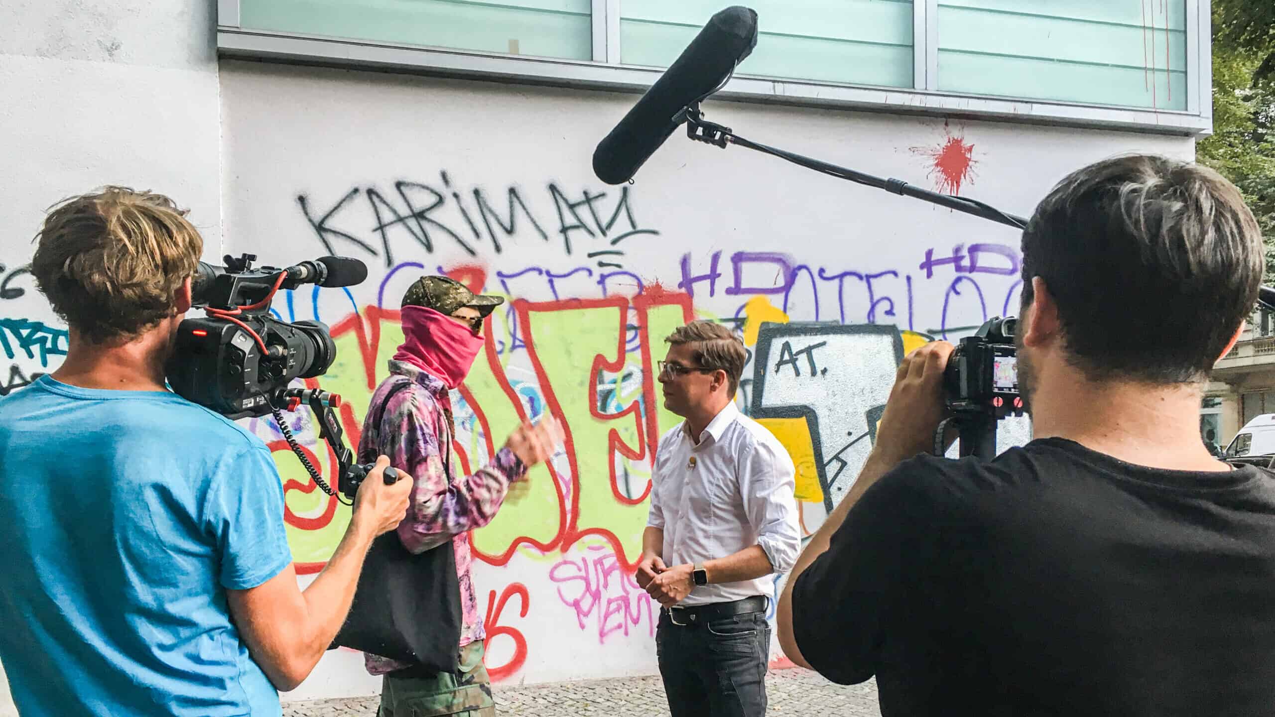 Art in the City TV Doku-Serie, SKY Arts - Streetartist Interview BTS - Filmproduktion hawkins.film